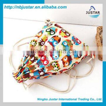 Promotional Wholesale Cheap Draw String Backpack Customized Printed Drawsting Backpack Bag with Sublimation Print