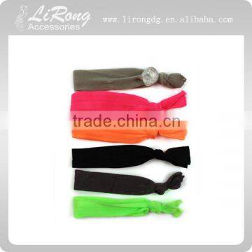 Colourful Elastic Hair Band with Knot