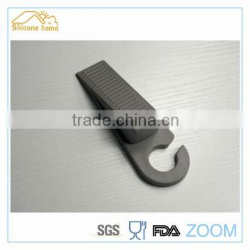 gray decorative non-slip safty rubber door wedge/stopper