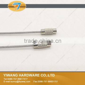 Outdoor Hiking Transparent Stainless Steel Wire Key Ring Cable Keychain photo-4