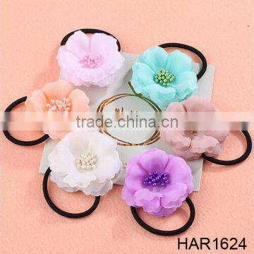 5cm Fabric Flower Hair Tie