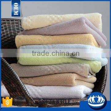 white hotel towel