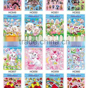 2016 eco-friendly high quality custom die cut transparent pvc sticker