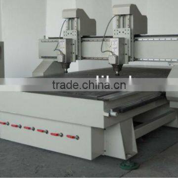 CNC Router With 2 Air Cooling Spindles/Vacuum Table/DSP Control ZK-1325-2