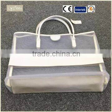 Best Selling Eco-friendly Pvc Shopping Bag Mesh Shopping Bag With Magnetic Snap