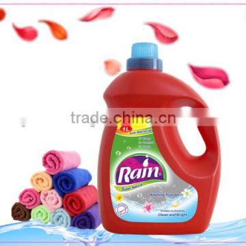 Rain detergent/Raw material for liquid detergent