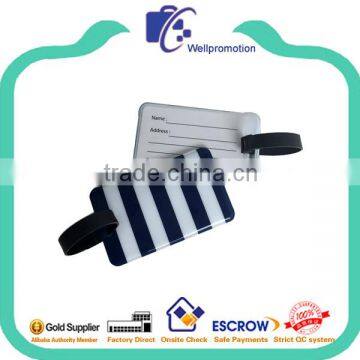 Wholesale Promotional Custom Shape Luggage Tag With Stripes photo-2