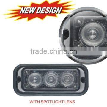 E-MARK R10 LED Strobe Lightheads/LED Emergency Flash Strobe light /Dash light /Grille light (SR-LS-LD-3I),1W Spotlight LENs