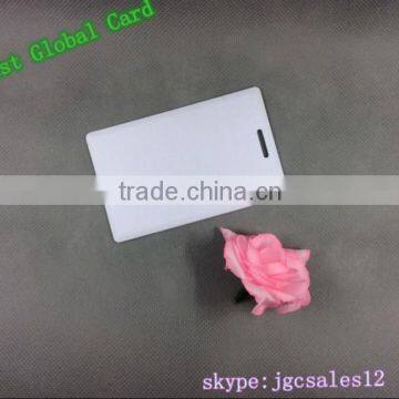 1.8mm thickness hole punched RFID clamshell card thick card