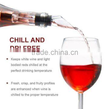 Stainless Steel Wine Chiller Stick-Best Iceless Wine Chiller - Wine Chilling Rod - Aerating Wine Pourer photo-2