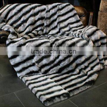 Reasonable Price Chinchilla Rex Rabbit fur Plate Fur Blanket