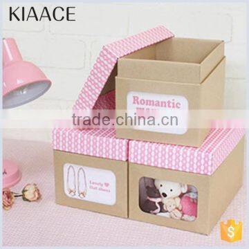 Bright colors lidded paper cardboard packaging box