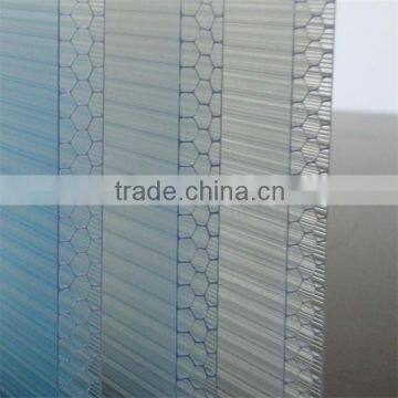 Guangdong polycarbonate sheet manufacturer makrolon pc honeycomb panel made in China (TN2553)