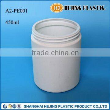 450ml wide mouth PE Plastic jar