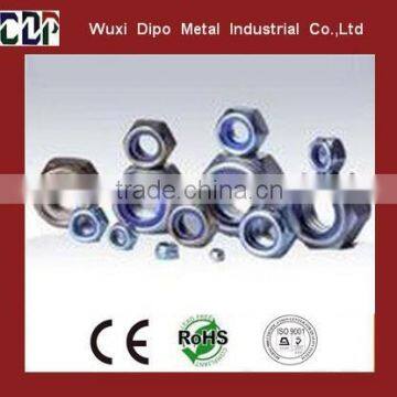 Carbon steel or stainless steel zinc plated m8 nylon nut