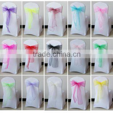 Hot selling organza sashes wedding decoration organza sashes