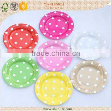 China custom printed disposable paper plates