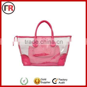 Custom printed transparent pvc beach bag with great price