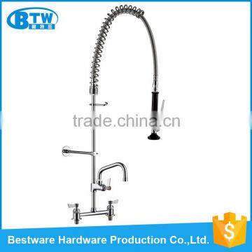 china faucet factory custom Electroplated Brass pre-rinse instant heating water commercial kitchen sink faucet