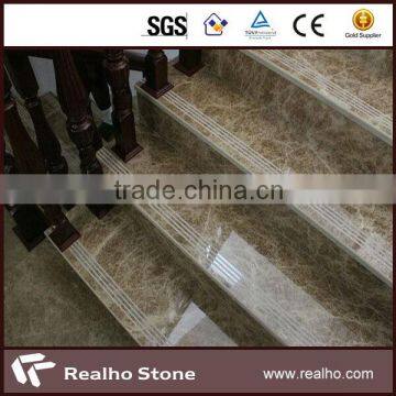 natural stone polished stair tread for indoor/outdoor used