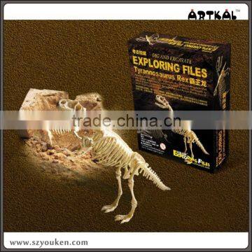 Educational toy Tyrannosaurus skeleton educational toy dino excavation diy kit