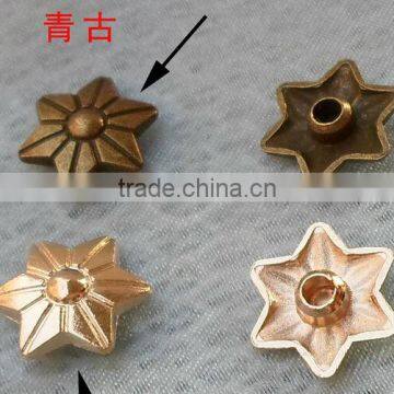 Garment accessories metal flower rivet