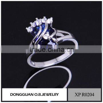 2016 the fashionable african jewelry ring pure 925 silver diamond ring