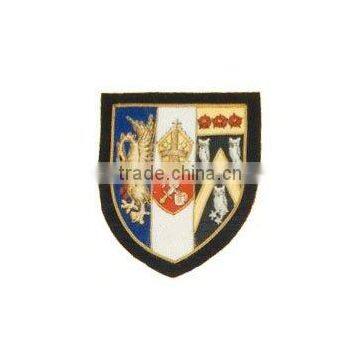Crest Emblem Zari Bullion Badges