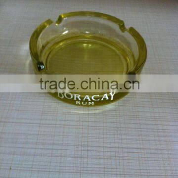 LongRun china wholesale cigarettes tabletop ashtray color round glass ashtray