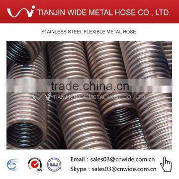 Large diameter stainless steel metallic corrugated hose