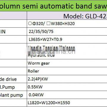 Semi Automatic Horizontal Band Saw Cutting Iron photo-2