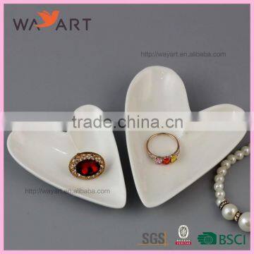 Heart Shaped Porcelain Ring Dish For Home Decor