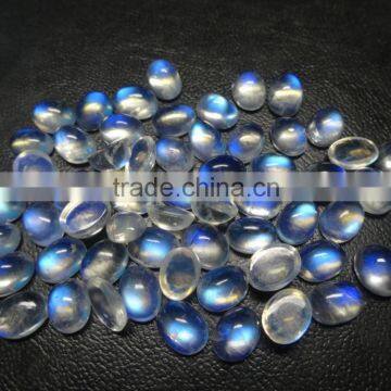 Natural Gemstone Type and Rainbow Moonstone Gemstone Material Cabchon Rainbow Moonstone