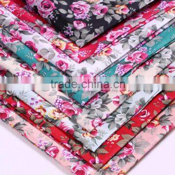 Wholesale Yarn dyed printed big flower pattern curtain recycled pvc coated polyester fabric