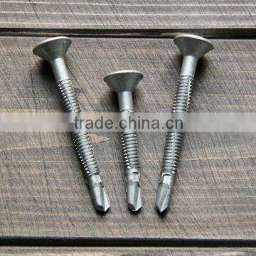 Countersunk head TORX self drilling screw wings Dacromet