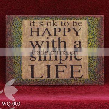 Wooden Vintage Style Sign - Wall Decoration WQ-003
