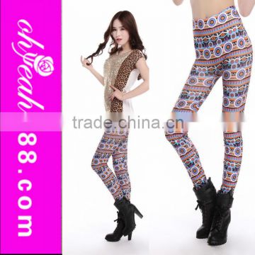 Beautiful pattern high quality fashion leggings sex korea fitness leggings