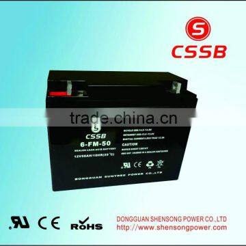 12V50AH valve regulated lead acid battery