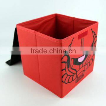Collapsible Non-wovon Fabric Lego Storage Box ,Robot Green Lego Storage Box