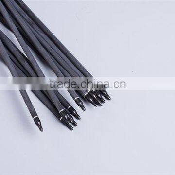 Black Archery Carbon Fiber Hunting Arrows With Replaceable Tips For Compound Bow photo-4