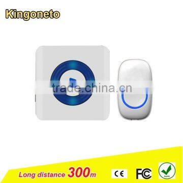 Intelligent wireless flash doorbell with LED 300m working distance 52 melodies for deaf