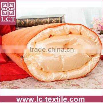 Supply 2 in 1 Foldable Blanket Specially Designed Orange Color Cozy Pillow With Custom Embroidery(LCTP0120) photo-3