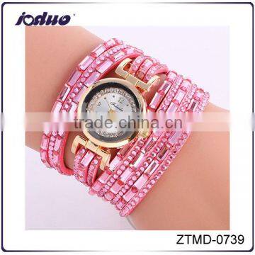 Lady Luxury Fashion Six Layers Rhinestone Watches