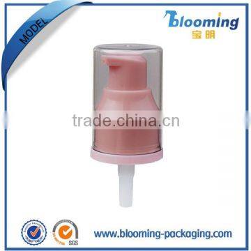 Good quality full cap of plastic portable make up cream pump head for bottle