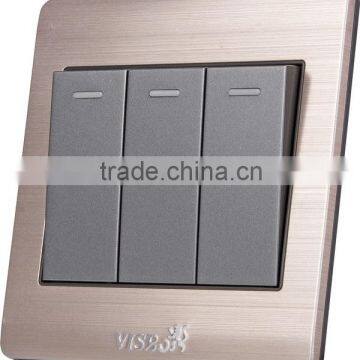 New Design V6 Series High Quality and Safety Products 3 Gang Switch for Home photo-4
