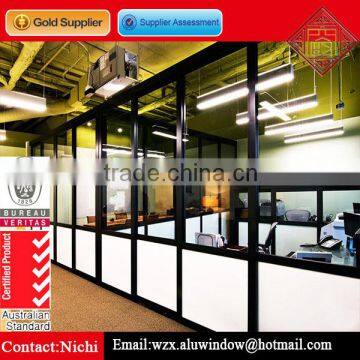 Lowest Cost Aluminum Frame Wall Glass Office High Partitions