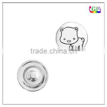 Dog Charms alloy Snap Button Charm Jewelry Fit All Snap Jewelry