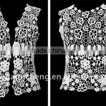 new crochet ladies vest with mesh(F0042)