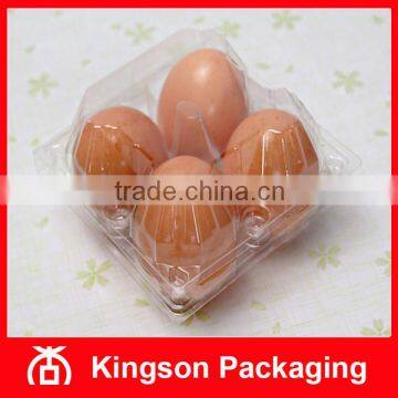 4 Cells PVC Clear Plastic Egg Tray