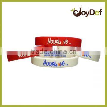 High Definition Screen Printed Silicone Bracelets with high quality